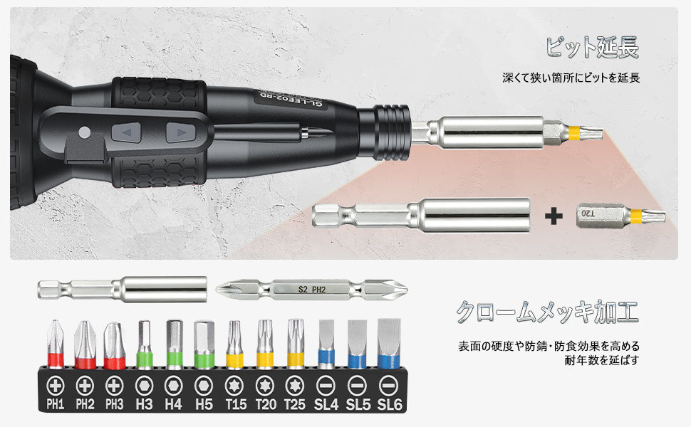 電動ドライバー 小型 強力 【2024業界最新昇級】 電動4N.m 手動10N.m USB充電式 高輝度LEDライト DIY 操作簡単 女性/初心者対応 ブラック